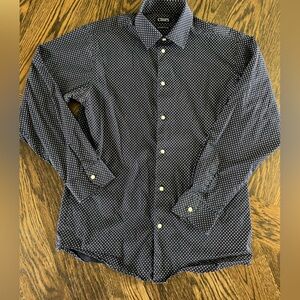 Chaps boy stretch XL 18–20 long sleeve button down blue white collared shirt